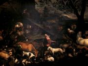 Az állatok Noé bárkájára mennek (Museo Nacional del Prado) – Bassano (Jacopo da Ponte)